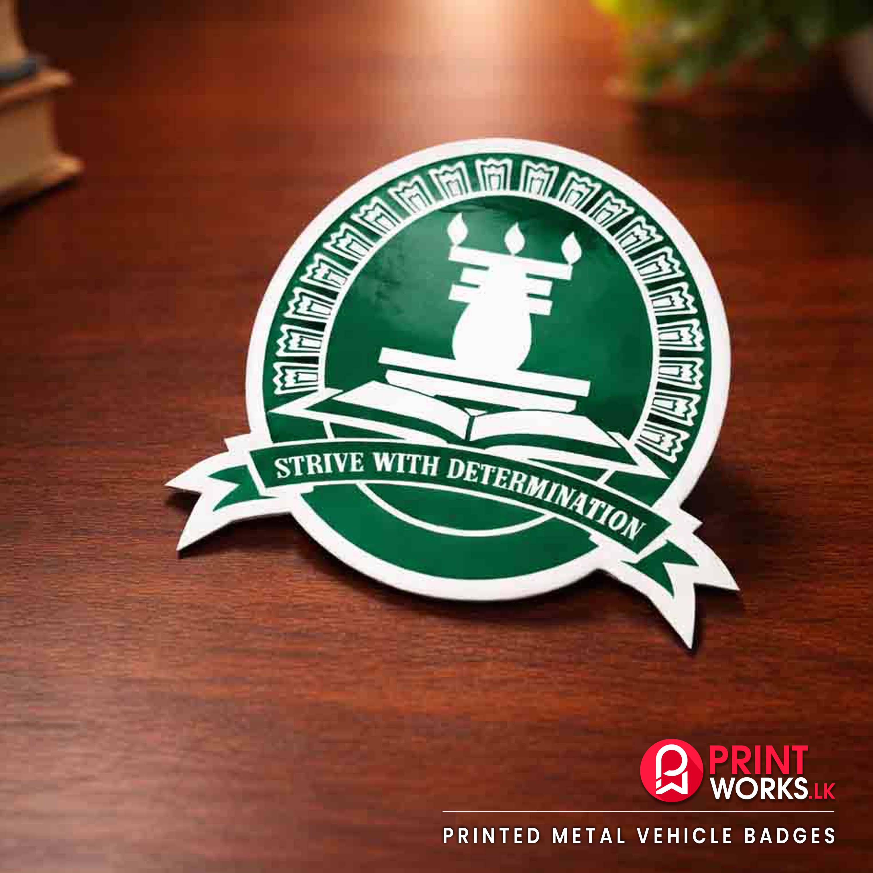Printed Metal Vehicle Badges