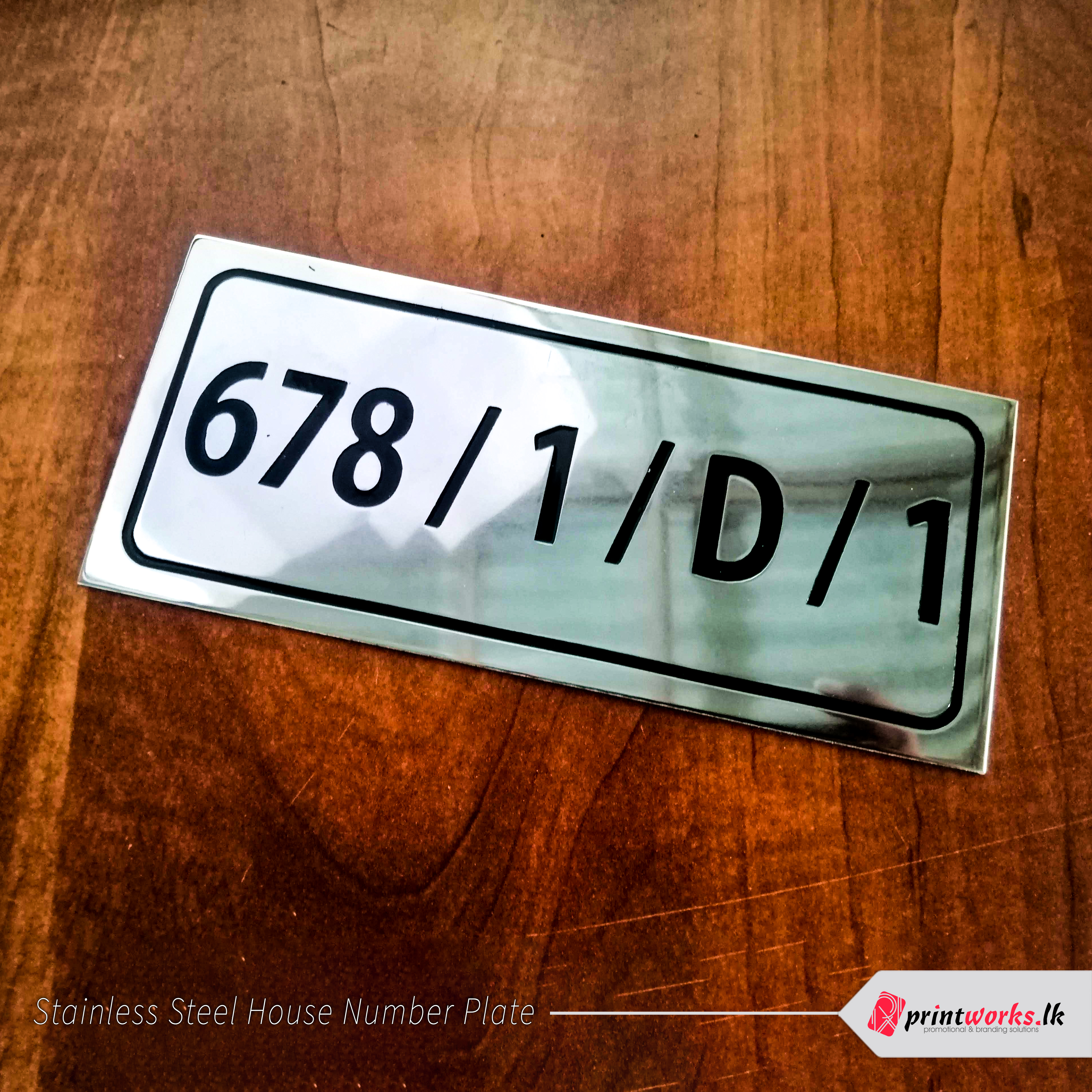 Stainless Steel House Number Plates