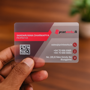 PVC translucent business cards
