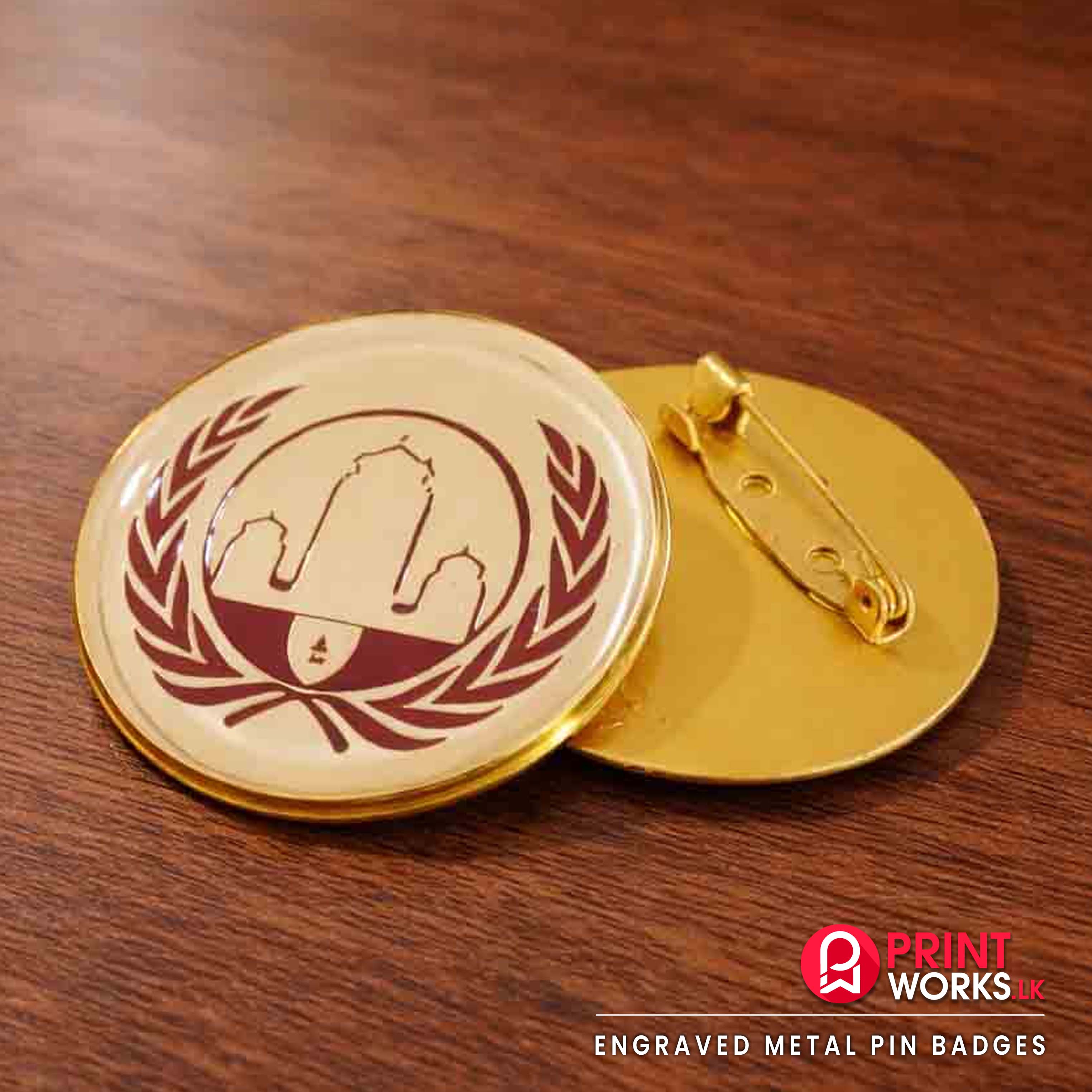 Engraved Metal Pin Badges