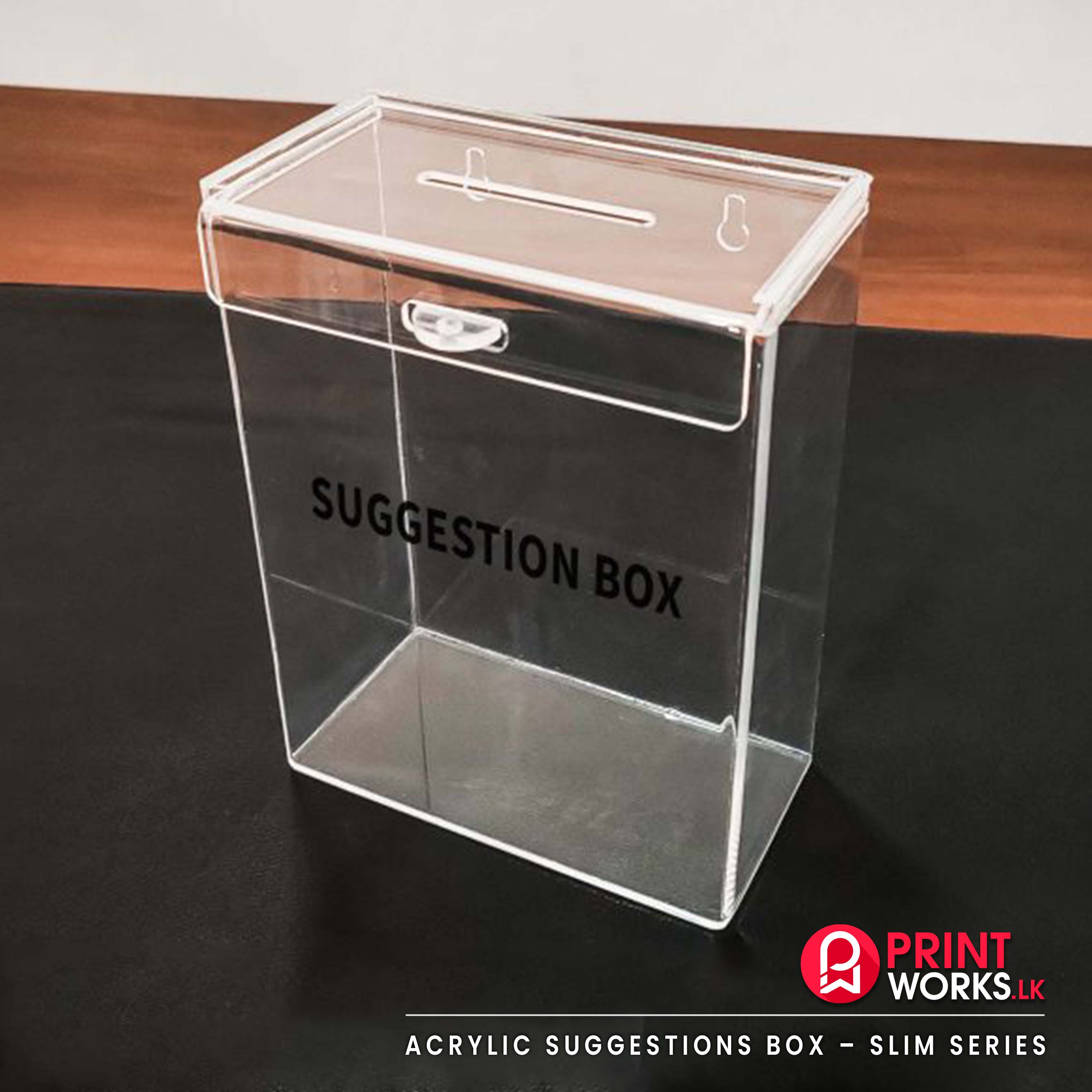 Acrylic Suggestions Box – Slim Series