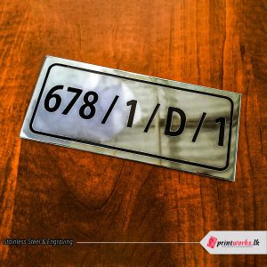 Stainless Steel House Number Plates