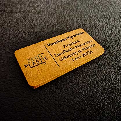 Wooden Pin Badges