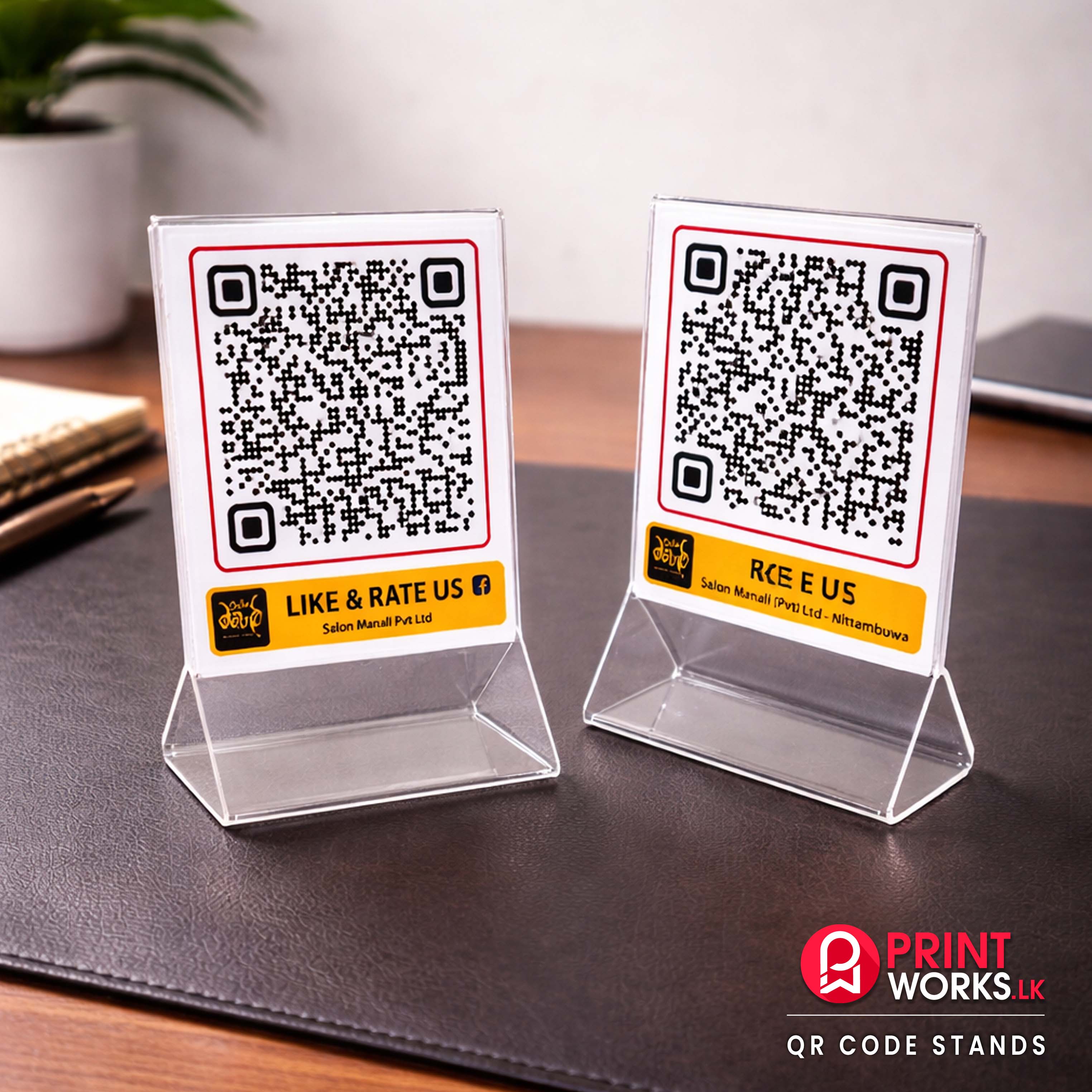 business-QR-stand