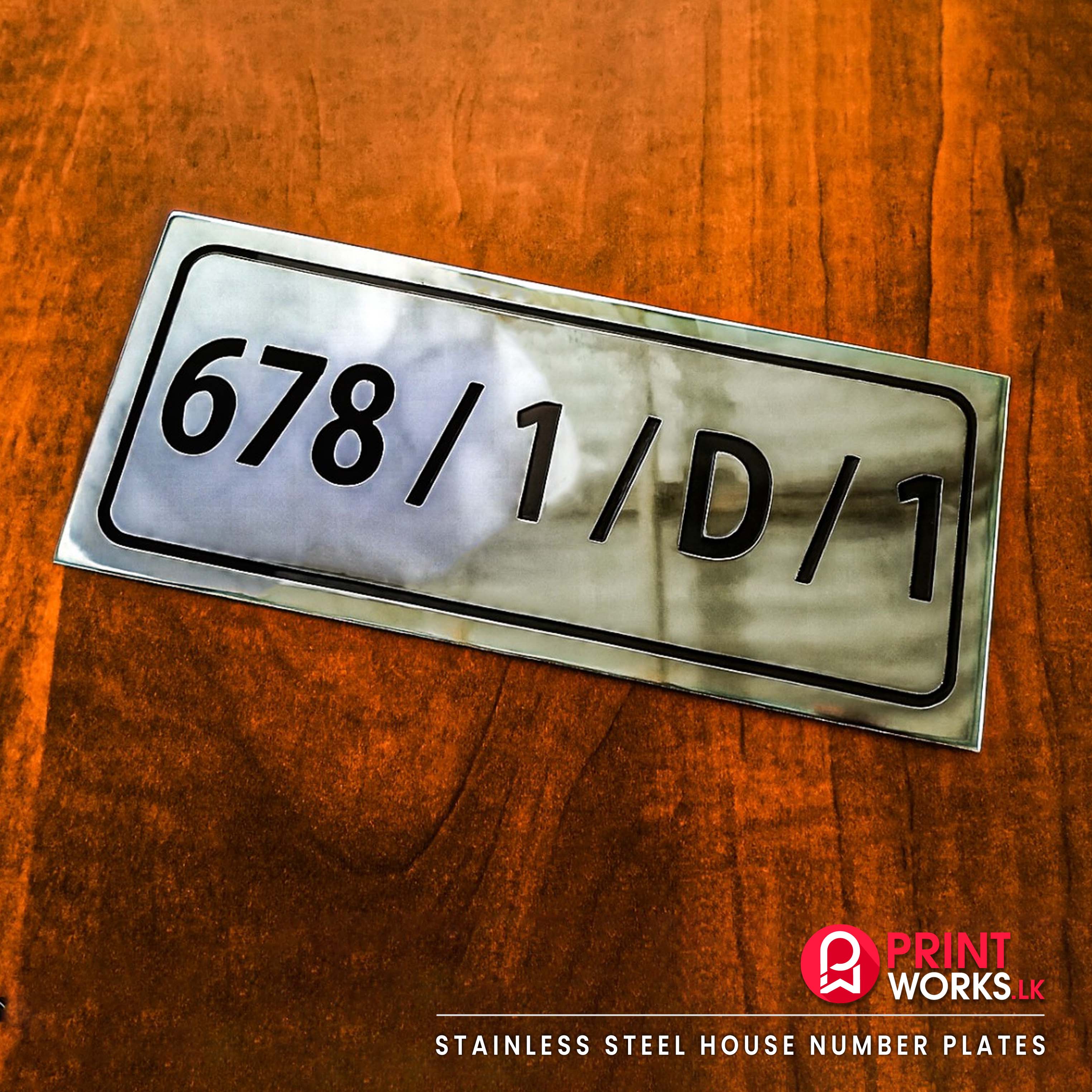 Stainless Steel House Number Plates