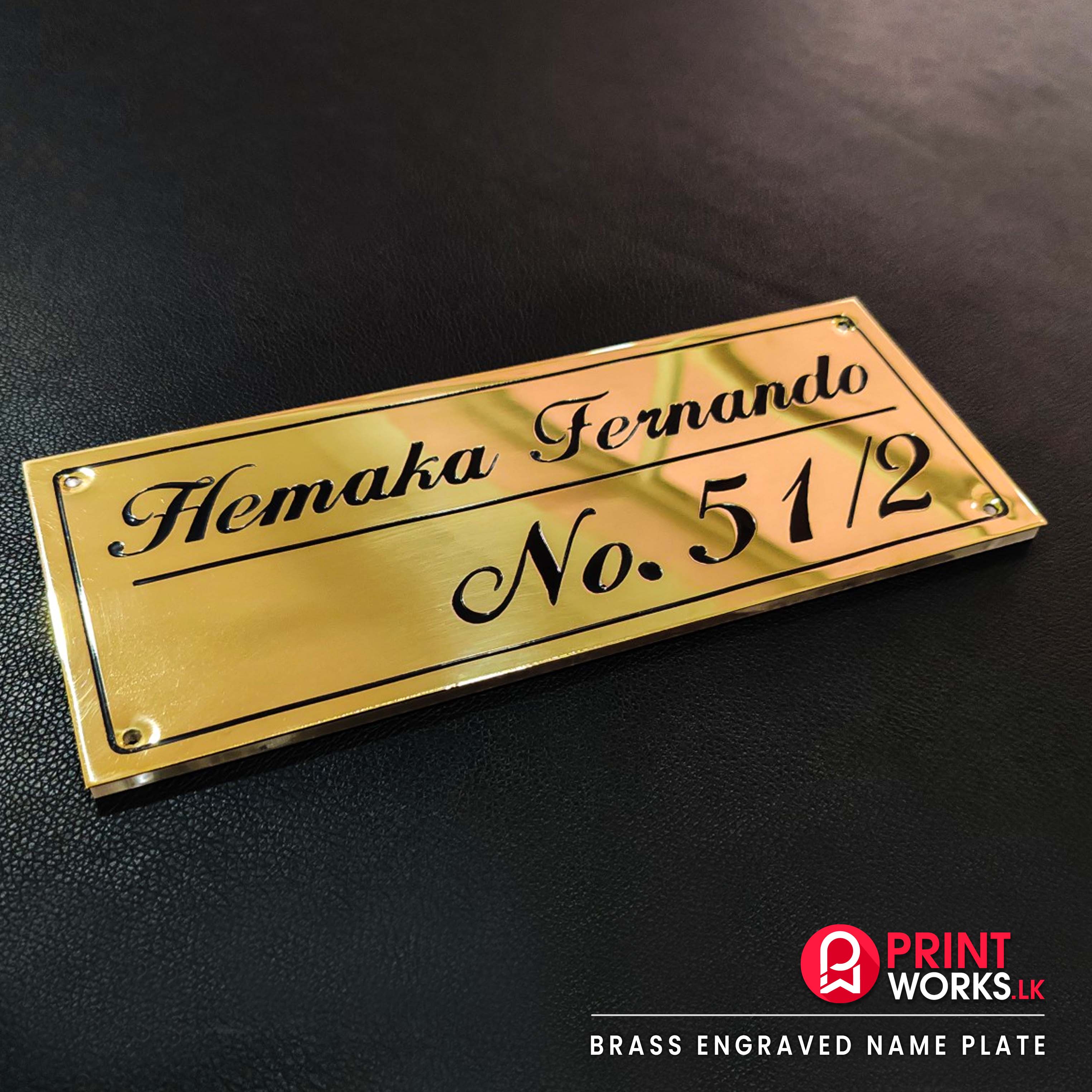 Brass House Number Plates
