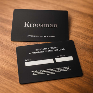PVC Warranty Cards